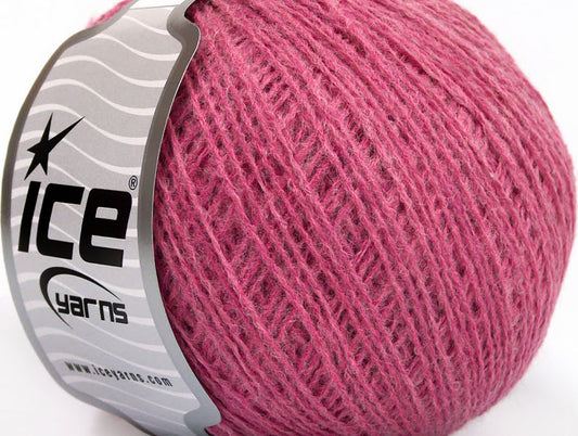 Lot of 8 Skeins ICE WOOL FINE (50% Wool) Hand Knitting Yarn Candy Pink
