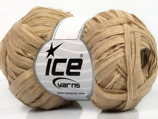 Lot of 8 Skeins Ice Yarns BINARIO Hand Knitting Yarn Light Beige