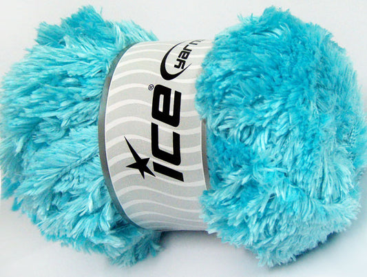 Lot of 4 x 100gr Skeins Ice Yarns PANDA (100% MicroFiber) Yarn Light Turquoise