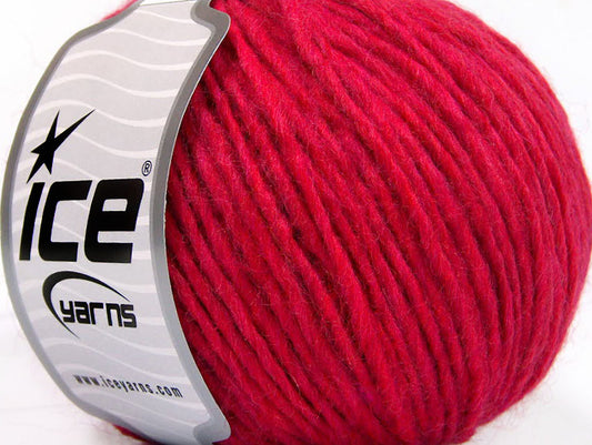 Lot of 8 Skeins Ice Yarns PERU ALPACA WORSTED (25% Alpaca 50% Merino Wool) Yarn Candy Pink