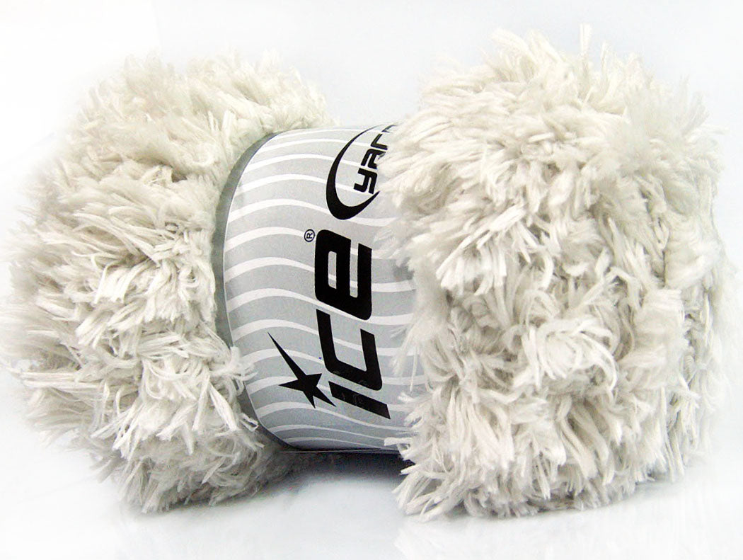 Lot of 2 x 200gr Skeins Ice Yarns LAMBKIN (100% MicroFiber) Yarn Light Grey