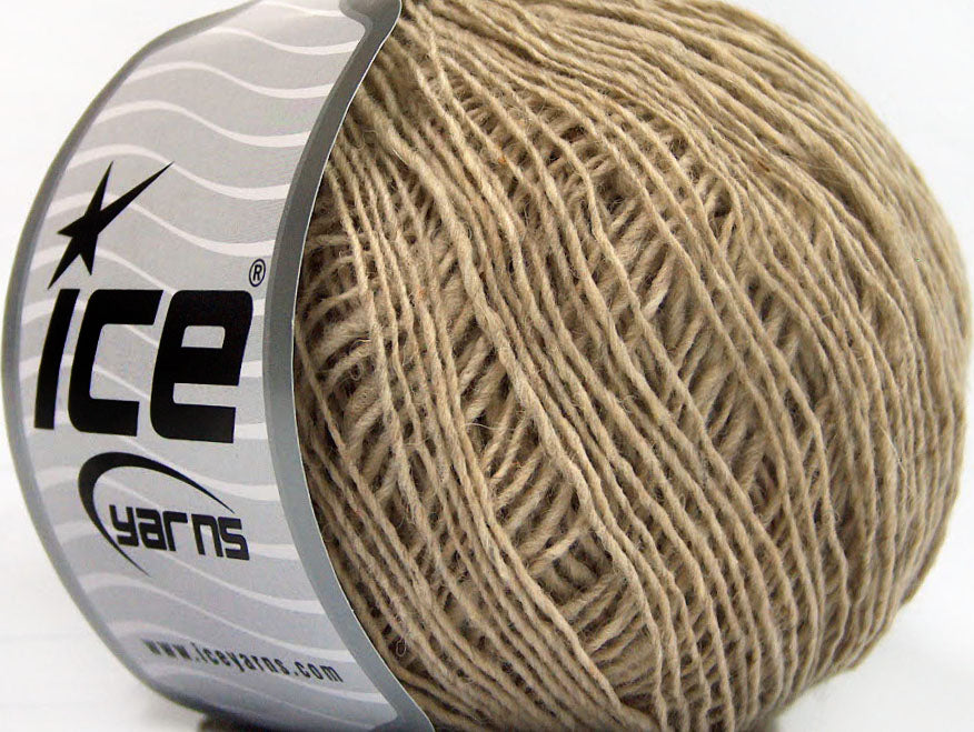 Lot of 8 Skeins Ice Yarns SALE LUXURY-PREMIUM (30% Alpaca 40% Wool) Yarn Beige Melange