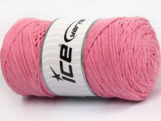 250 gr ICE YARNS MACRAME COTTON (100% Cotton) Hand Knitting Yarn Light Pink