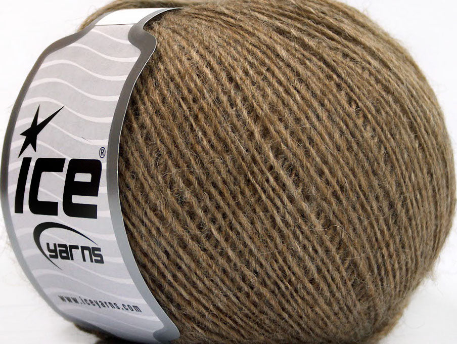 Lot of 8 Skeins ICE PERU ALPACA FINE (25% Alpaca 50% Merino Wool) Yarn Camel