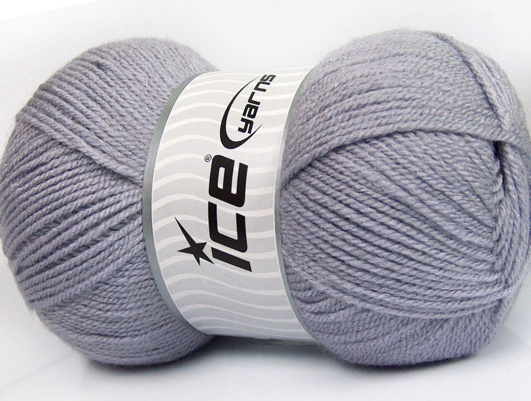 Lot of 4 x 100gr Skeins Ice Yarns GONCA Hand Knitting Yarn Light Lilac