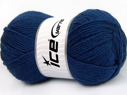 Lot of 4 x 100gr Skeins Ice Yarns ALPACA CLASSIC (25% Alpaca 25% Wool) Yarn Blue