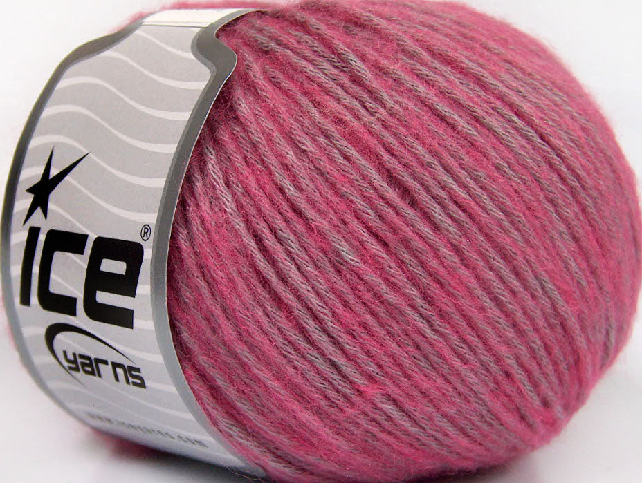 Lot of 8 Skeins ICE BAMBOO SOFTAIR (15% Bamboo) Hand Knitting Yarn Pink Lilac