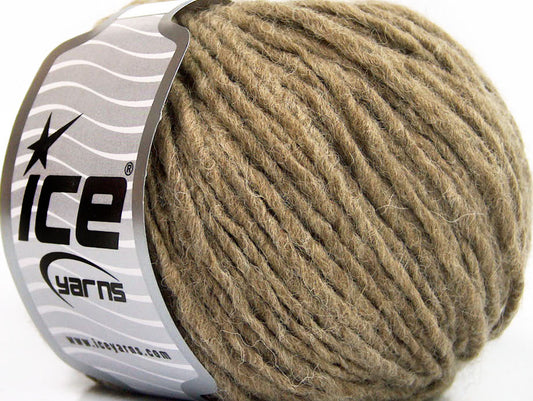 Lot of 8 Skeins ICE ETNO ALPACA (25% Alpaca 50% Merino Wool) Yarn Camel