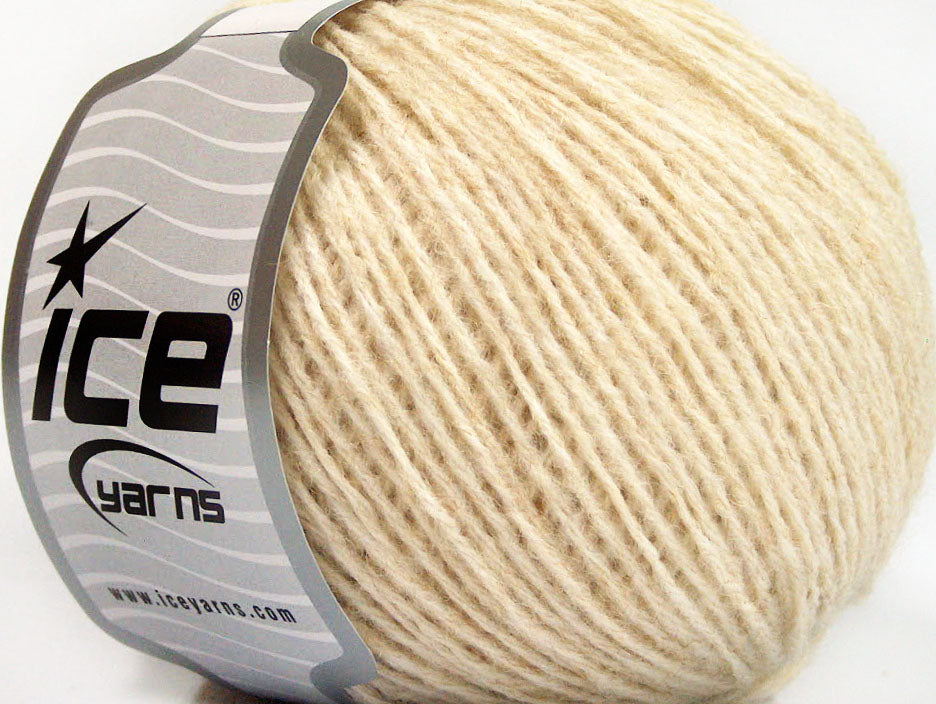 Lot of 8 Skeins ICE RONDO WOOL (40% Wool) Hand Knitting Yarn Beige