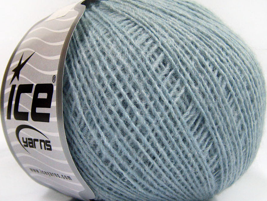 Lot of 8 Skeins ICE ROSE ALPACA (25% Alpaca 20% Wool) Yarn Light Blue