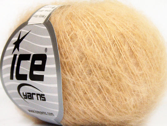 Lot of 10 Skeins ICE FREDDY WOOL (26% Wool 16% Viscose) Yarn Cafe Latte