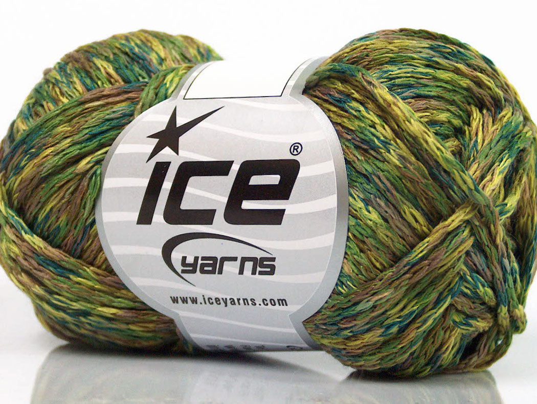 Lot of 8 Skeins ICE CACTUS TROPICAL Hand Knitting Yarn Green Shades