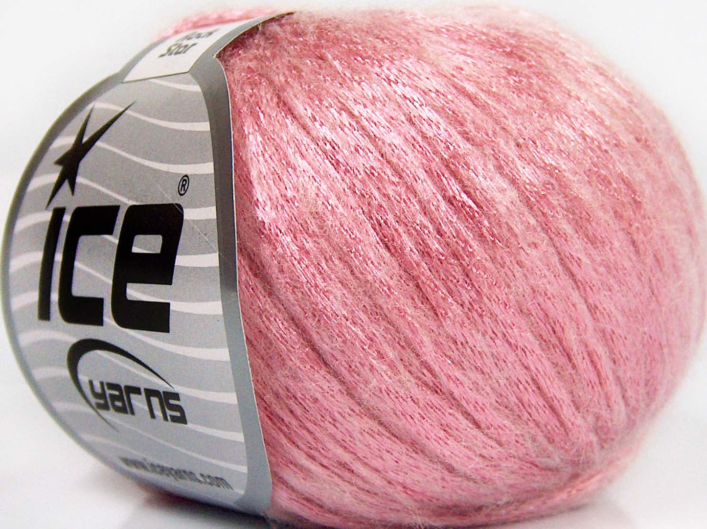 Lot of 8 Skeins Ice Yarns ROCK STAR (19% Merino Wool) Yarn Light Pink