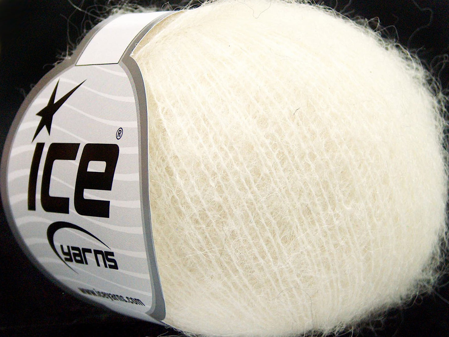 Lot of 10 Skeins Ice Yarns KID MOHAIR ALPACA SUPERFINE (40% Kid Mohair 40% Alpaca Superfine) Yarn Light Cream