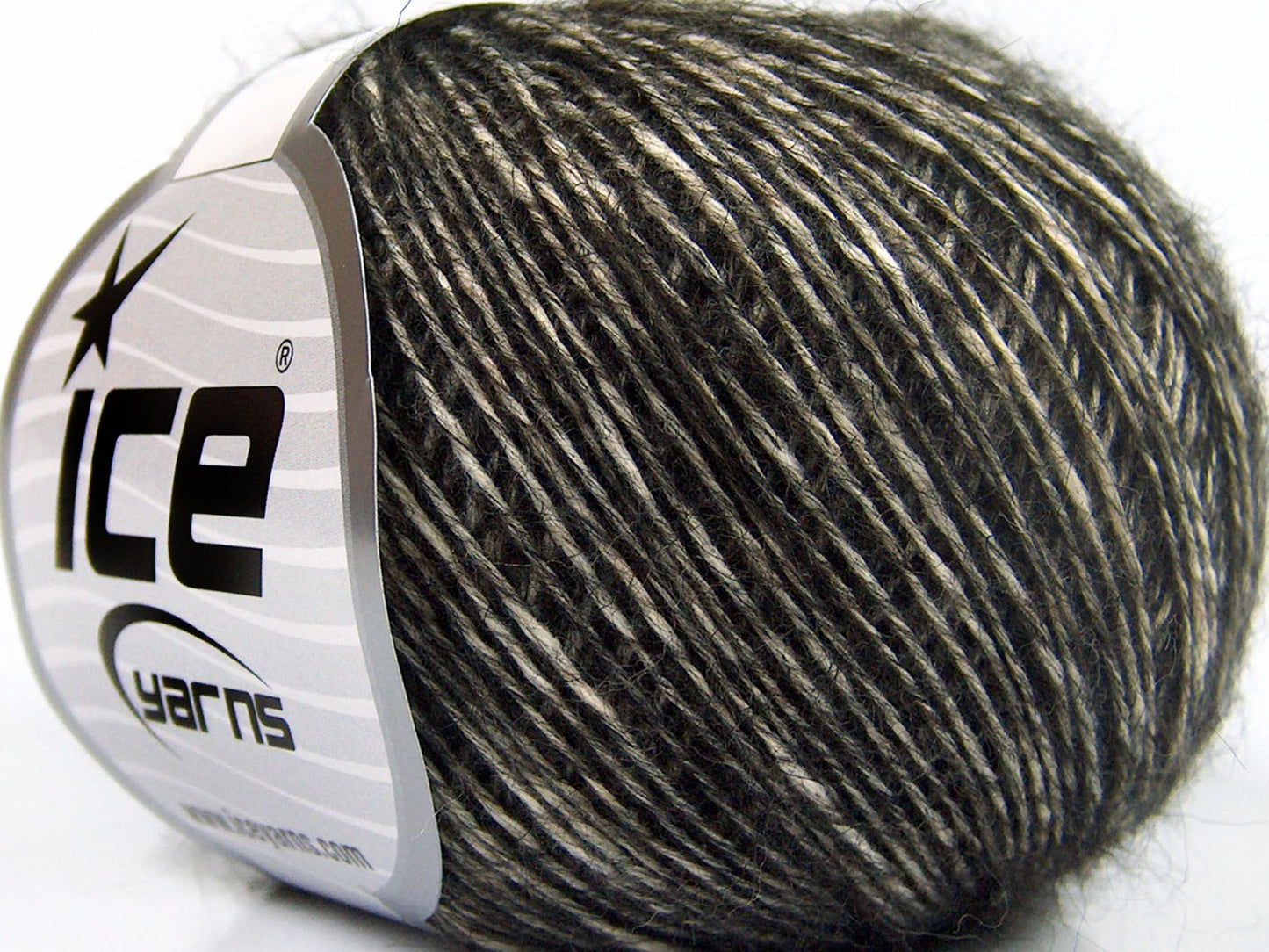 Lot of 8 Skeins Ice Yarns BABY ALPACA MERINO COTTON (22% Baby Alpaca 22% Extrafine Merino Wool) Yarn Dark Brown