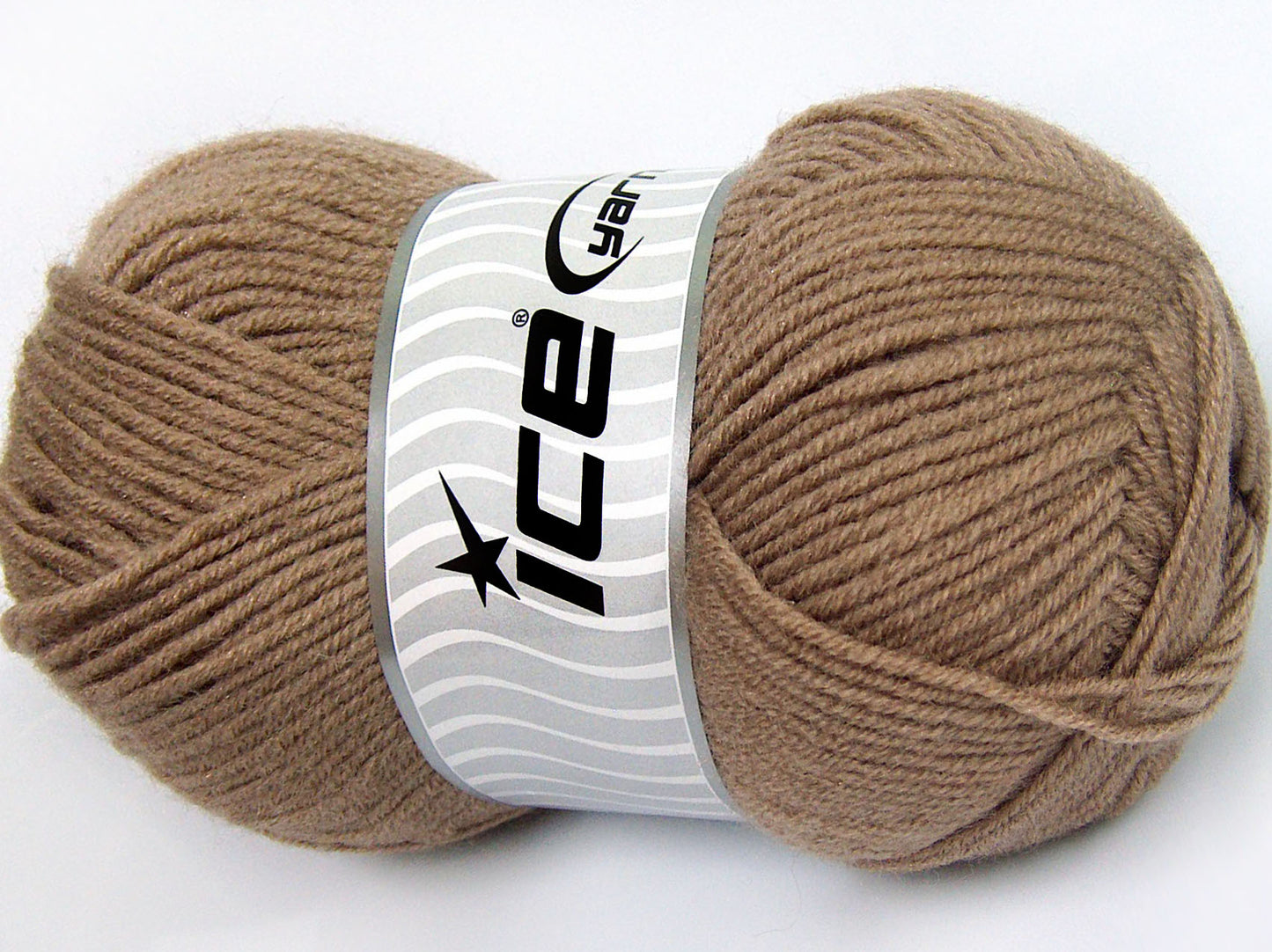 Lot of 4 x 100gr Skeins Ice Yarns FAVOURITE WOOL (50% Wool) Yarn Camel
