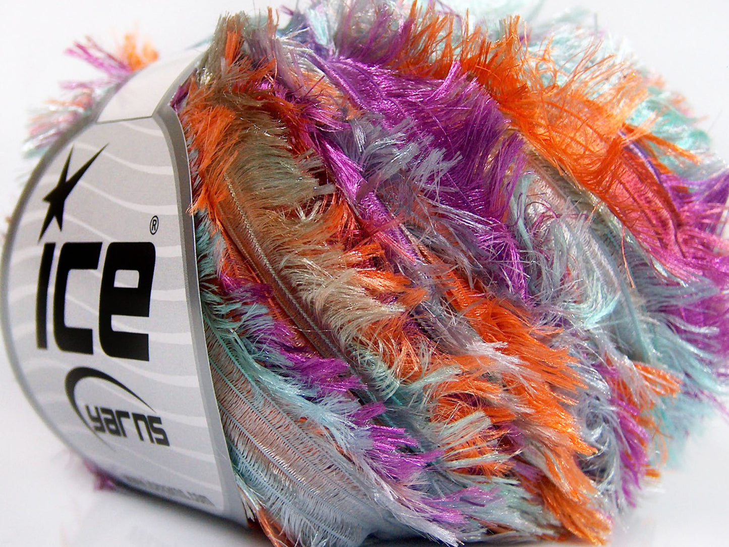 Lot of 8 Skeins Ice Yarns PERGAMON Hand Knitting Yarn Purple Orange Turquoise