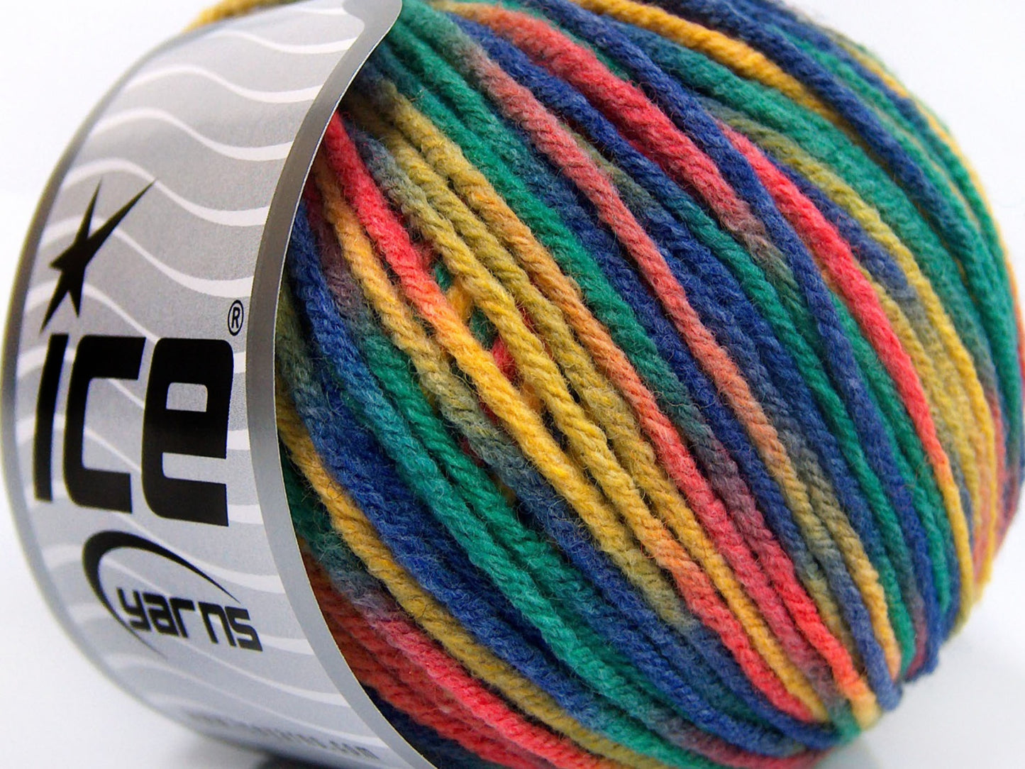 Lot of 8 Skeins Ice Yarns VISCOSE WOOL COLOR (60% Viscose 10% Wool) Yarn Pink Purple Green Yellow