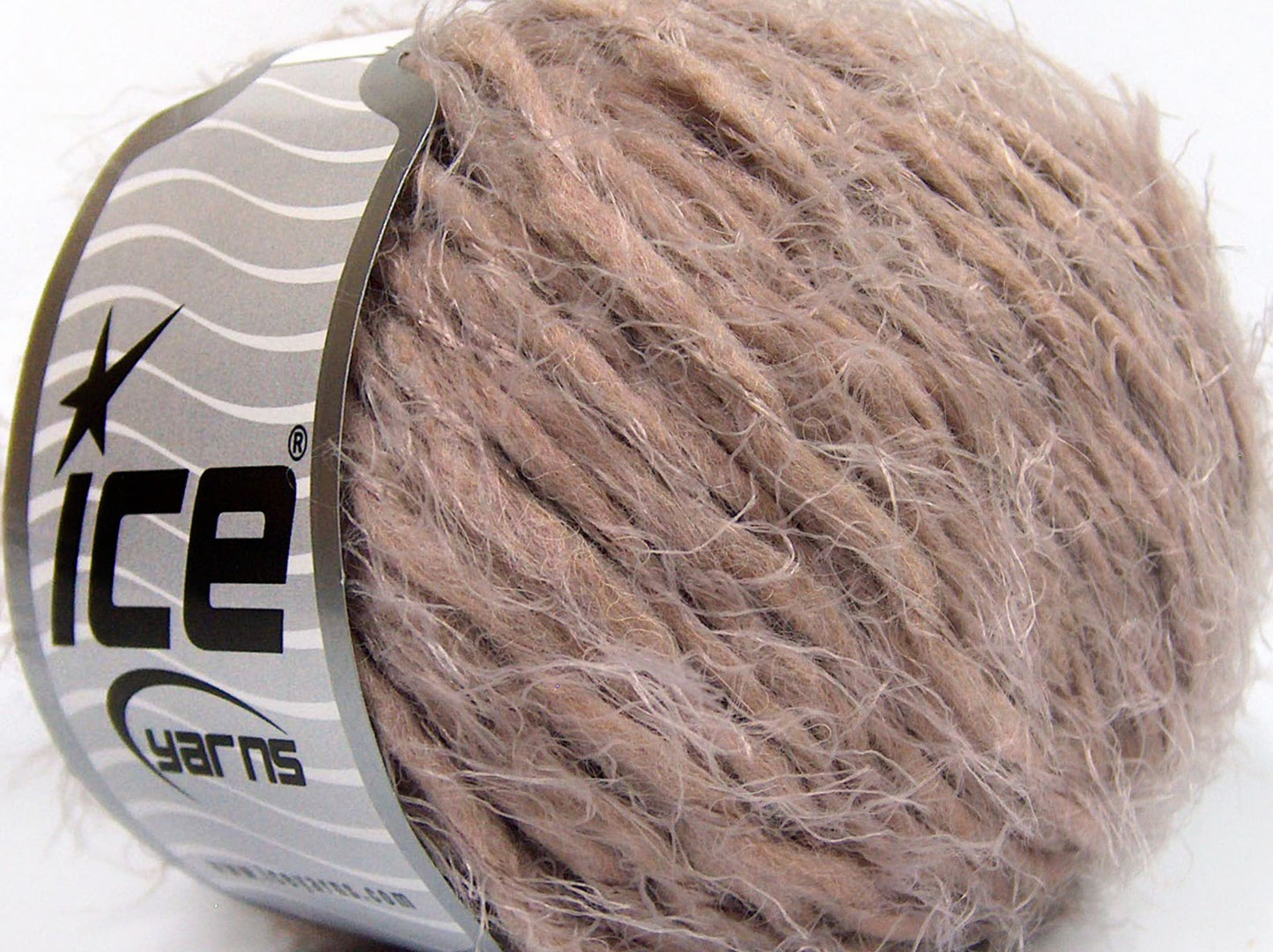 Lot of 8 Skeins Ice Yarns SALE EYELASH (30% Wool) Yarn Powder Pink
