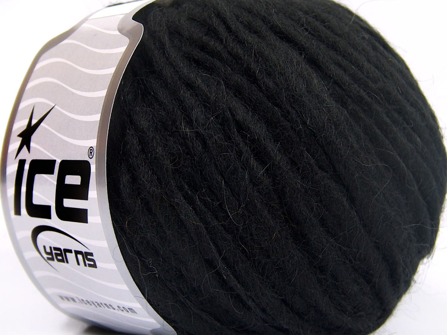 Lot of 8 Skeins Ice Yarns PERU ALPACA WORSTED (25% Alpaca 50% Merino Wool) Yarn Black