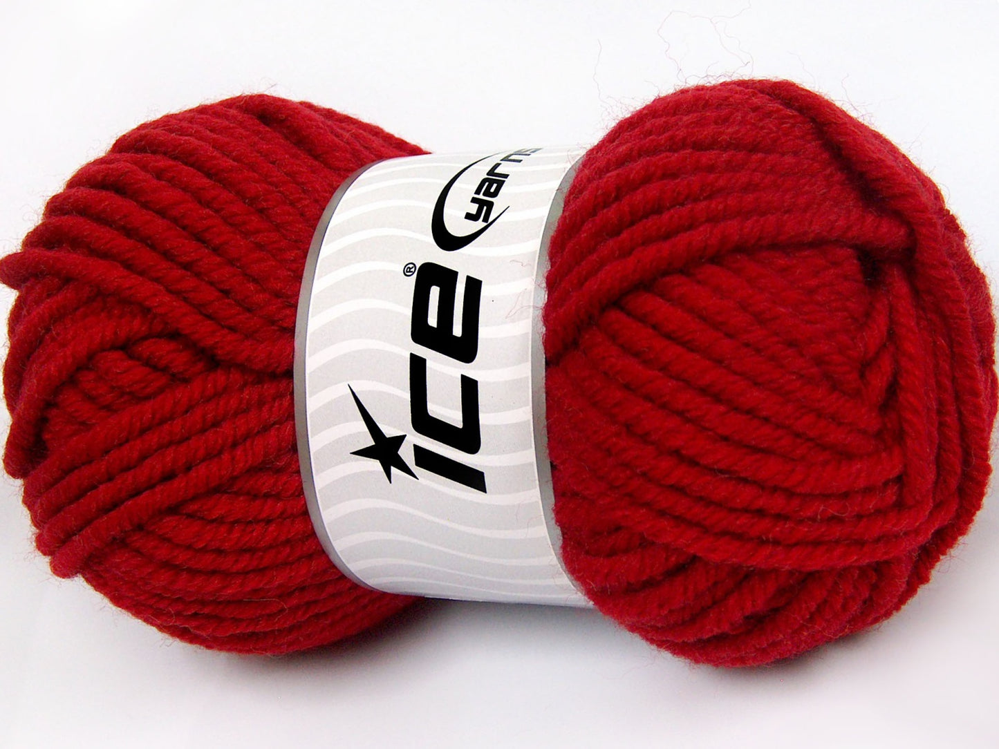 Lot of 4 x 100gr Skeins Ice Yarns ELITE WOOL SUPERBULKY (50% Wool) Yarn Red