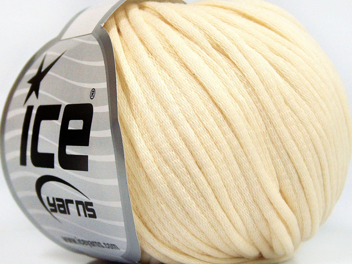 Lot of 8 Skeins Ice Yarns TUBE COTTON WORSTED (67% Cotton) Yarn Dark Cream