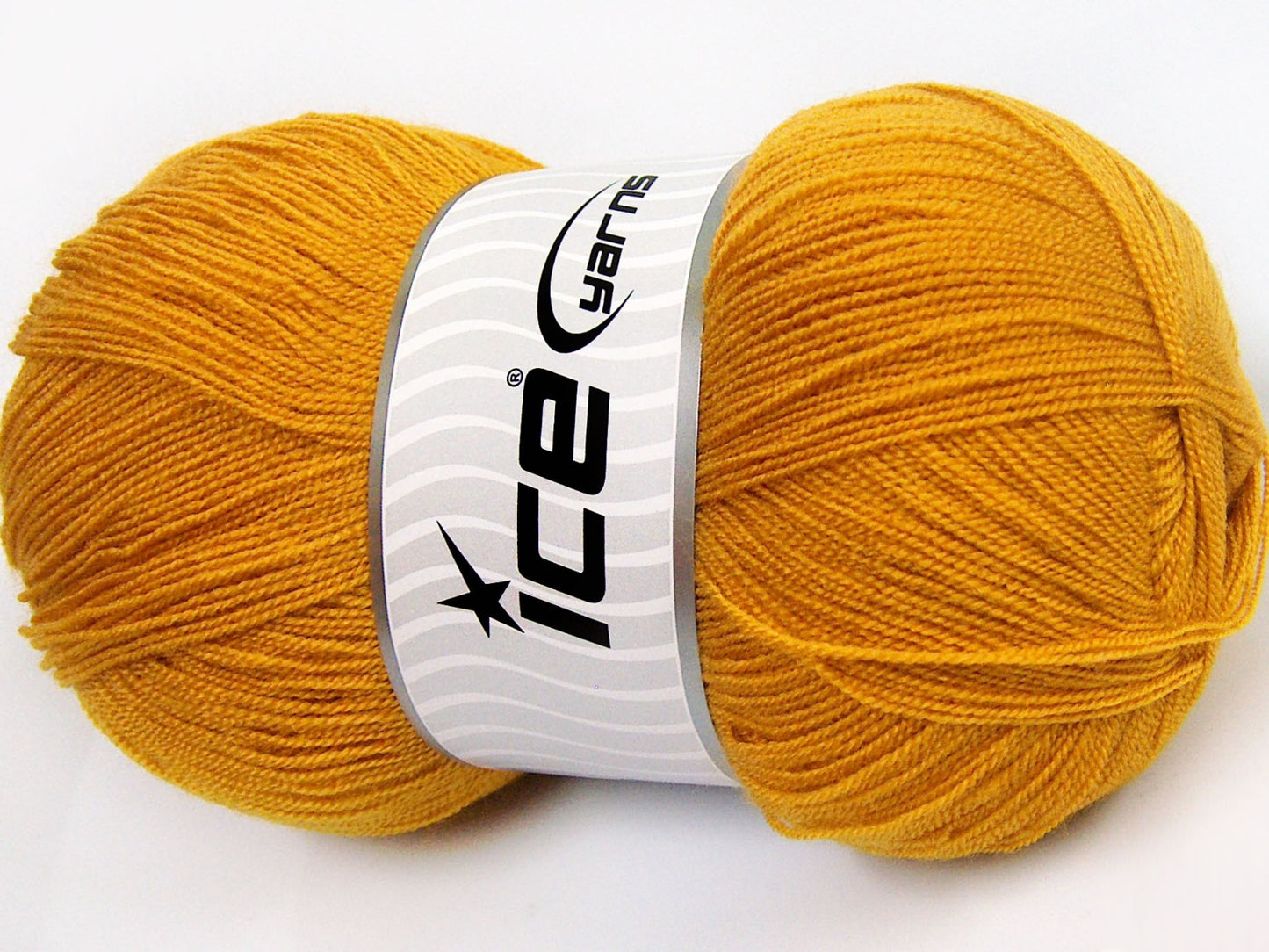 Lot of 4 x 100gr Skeins Ice Yarns KRISTAL Hand Knitting Yarn Dark Gold