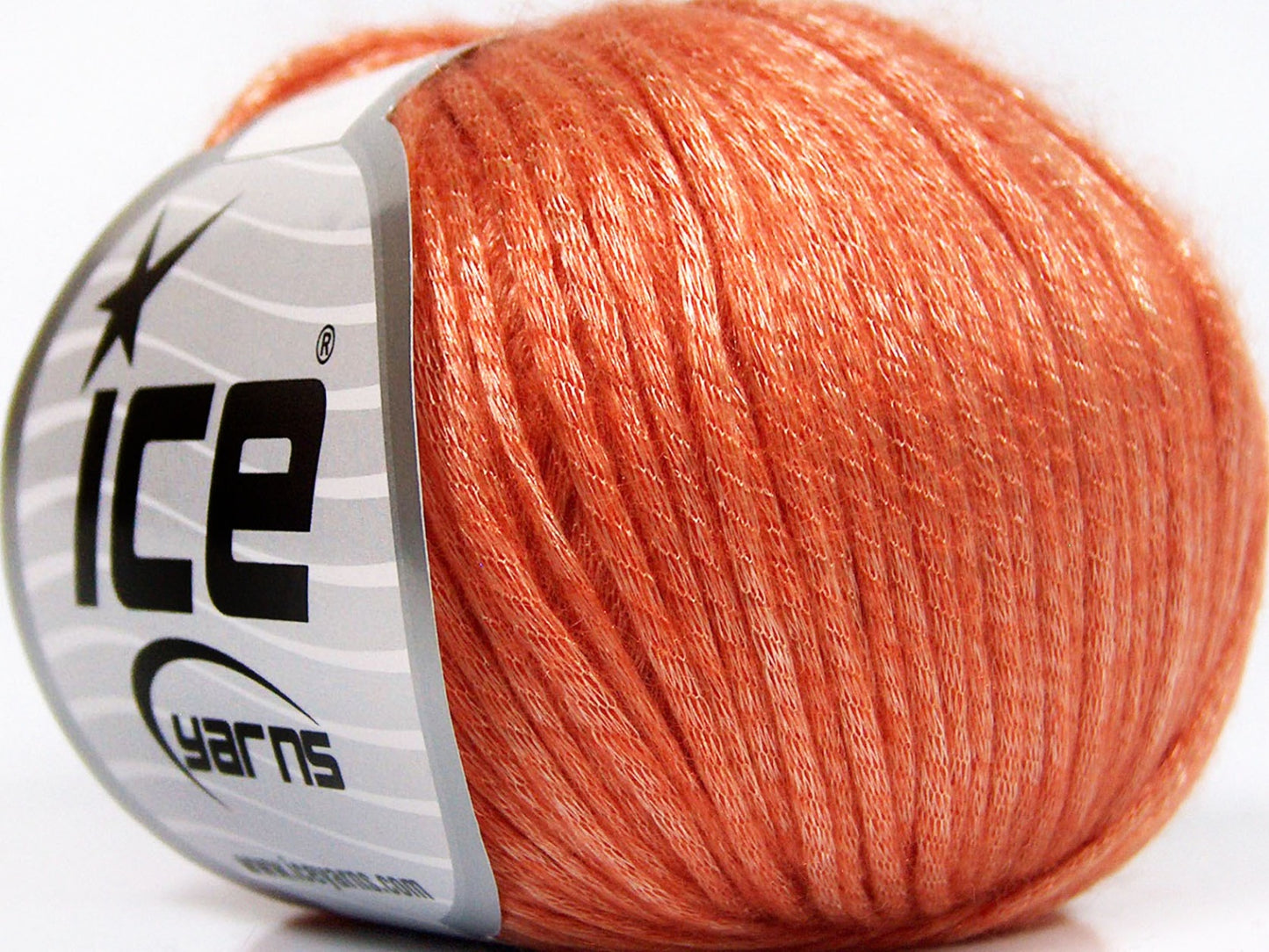 Lot of 8 Skeins Ice Yarns ROCKABILLY (67% Tencel) Hand Knitting Yarn Salmon