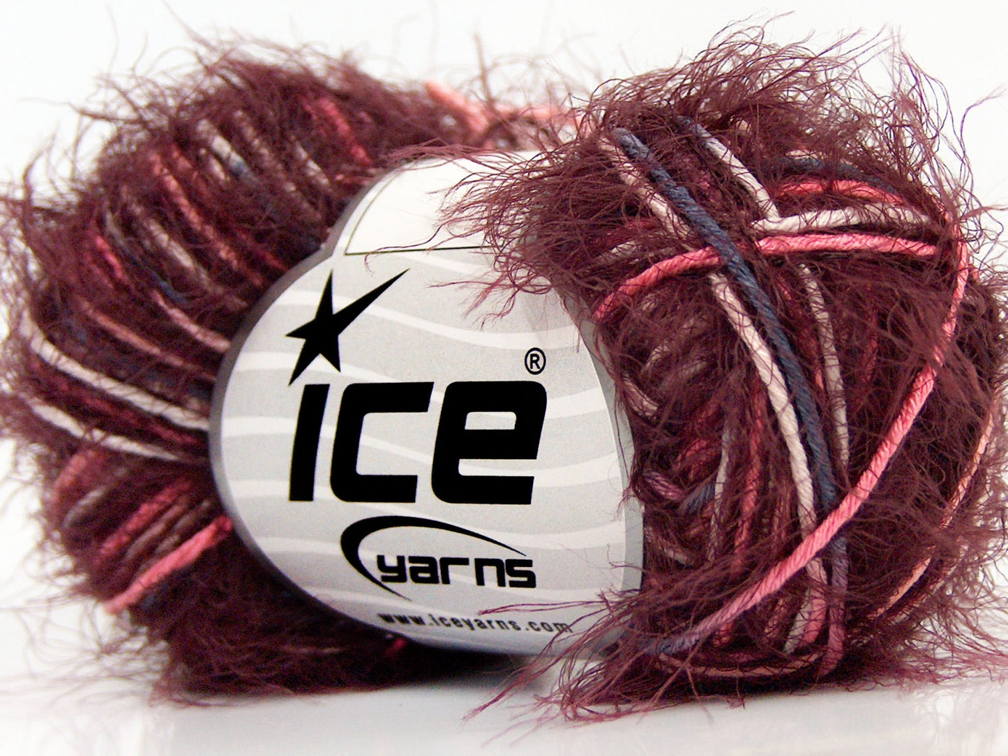 Lot of 8 Skeins Ice Yarns PRIMAVERA Yarn Burgundy Pink Blue White