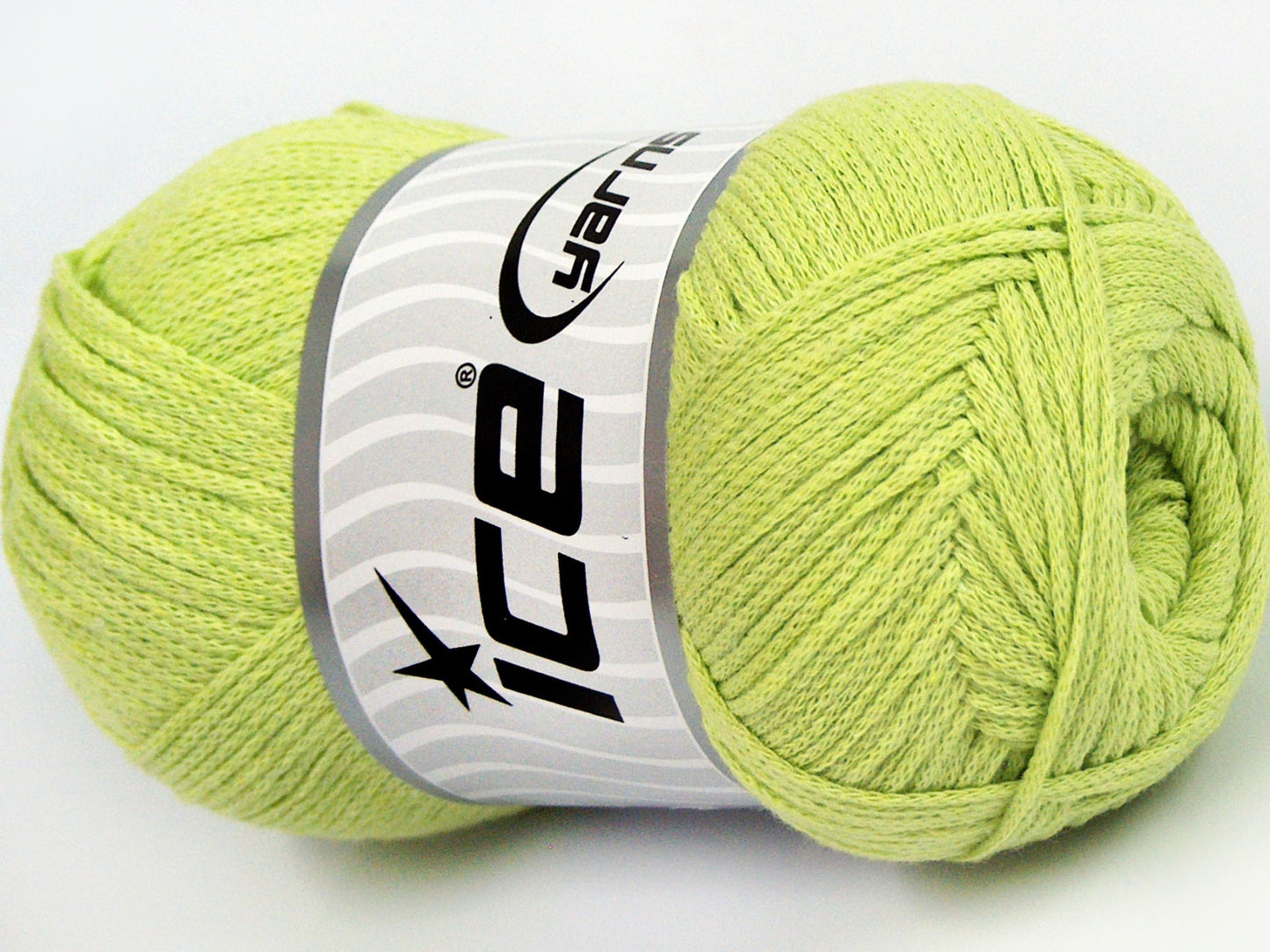 Lot of 4 x 100gr Skeins Ice Yarns NATURAL COTTON AIR (100% Cotton) Yarn Light Green