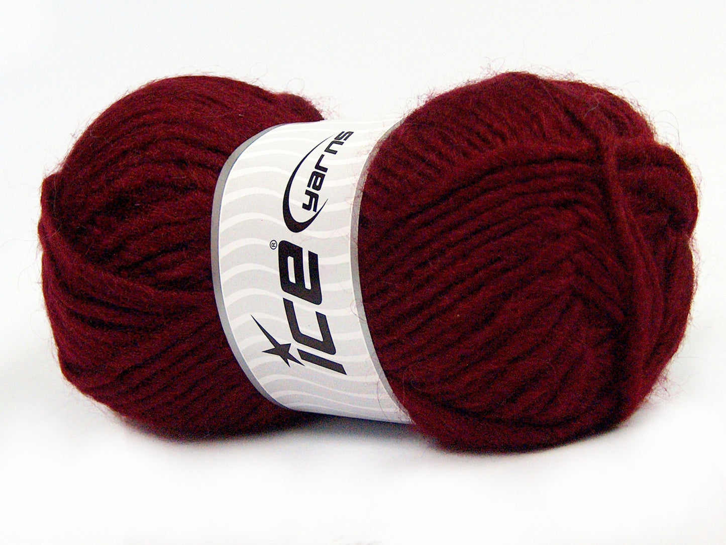 Lot of 4 x 100gr Skeins Ice Yarns MOHAIR BULKY (5% Mohair 10% Wool) Yarn Burgundy