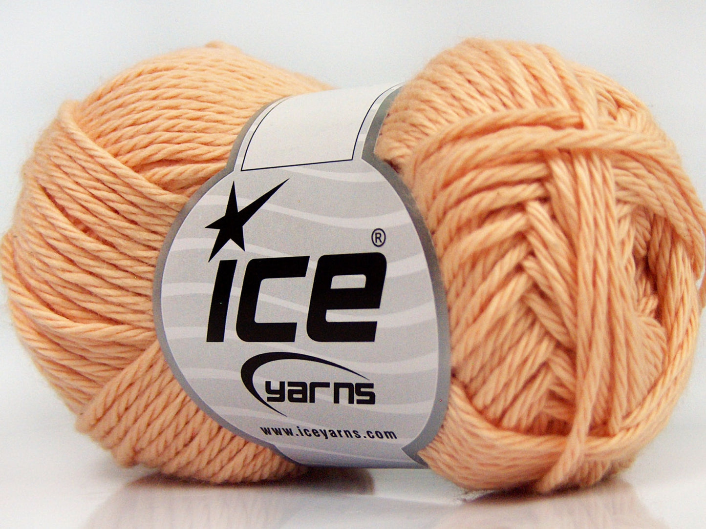 Lot of 8 Skeins Ice Yarns PURE COTTON (100% Cotton) Yarn Light Salmon