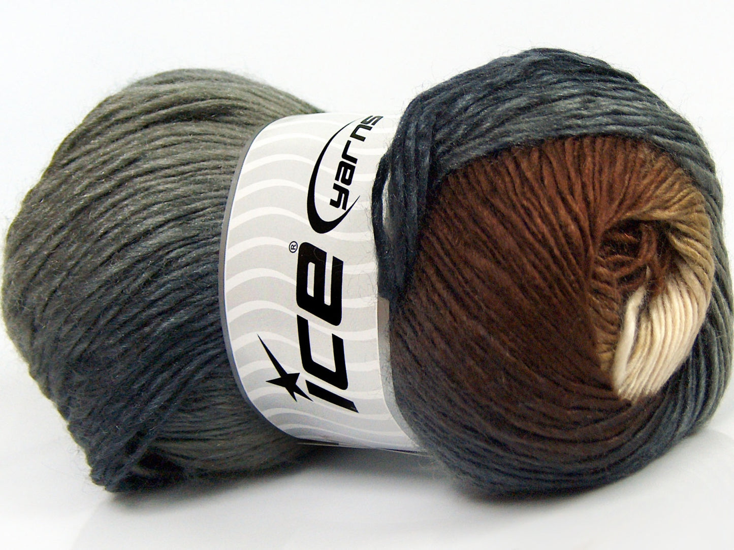 Lot of 4 x 100gr Skeins Ice Yarns SALE WINTER Yarn Grey Shades Brown Shades