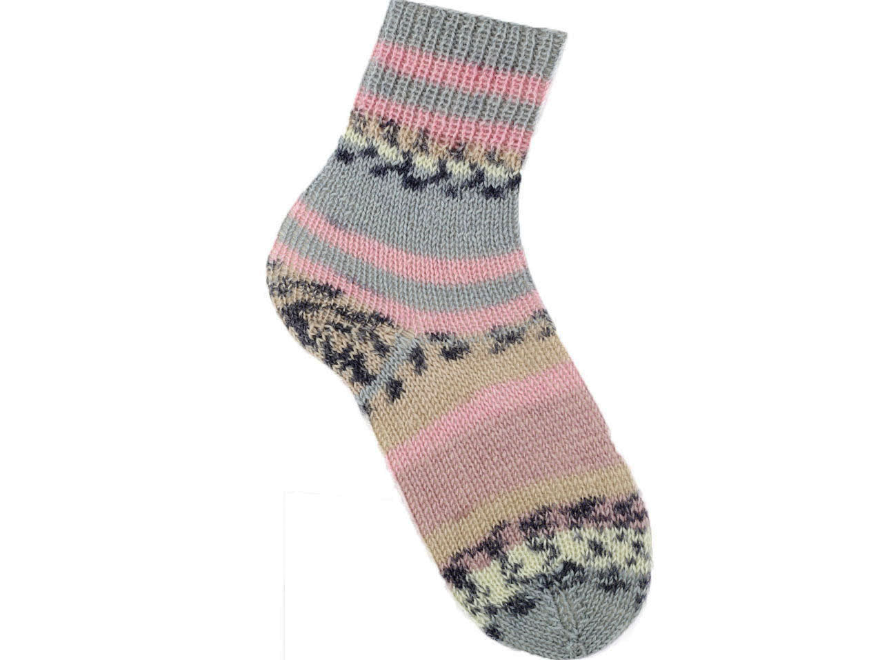 Lot of 4 x 100gr Skeins Ice Yarns SMART SOCK (75% Superwash Wool) Yarn Grey Shades Beige Pink