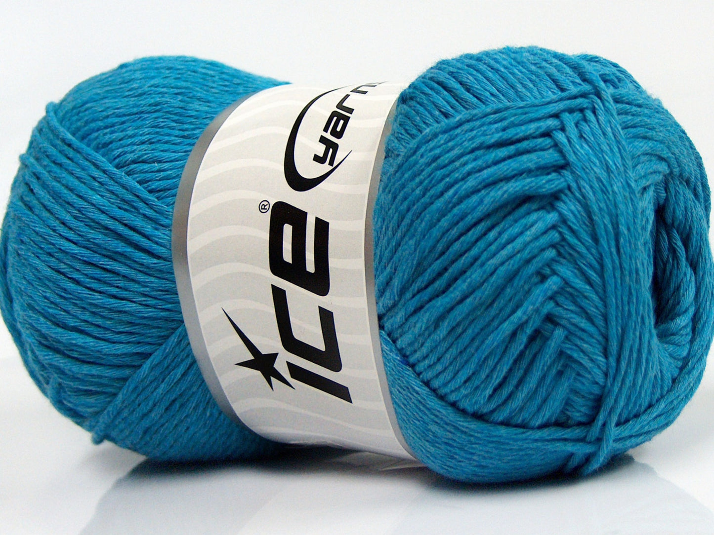 Lot of 4 x 100gr Skeins Ice Yarns NATURAL COTTON (100% Cotton) Yarn Turquoise