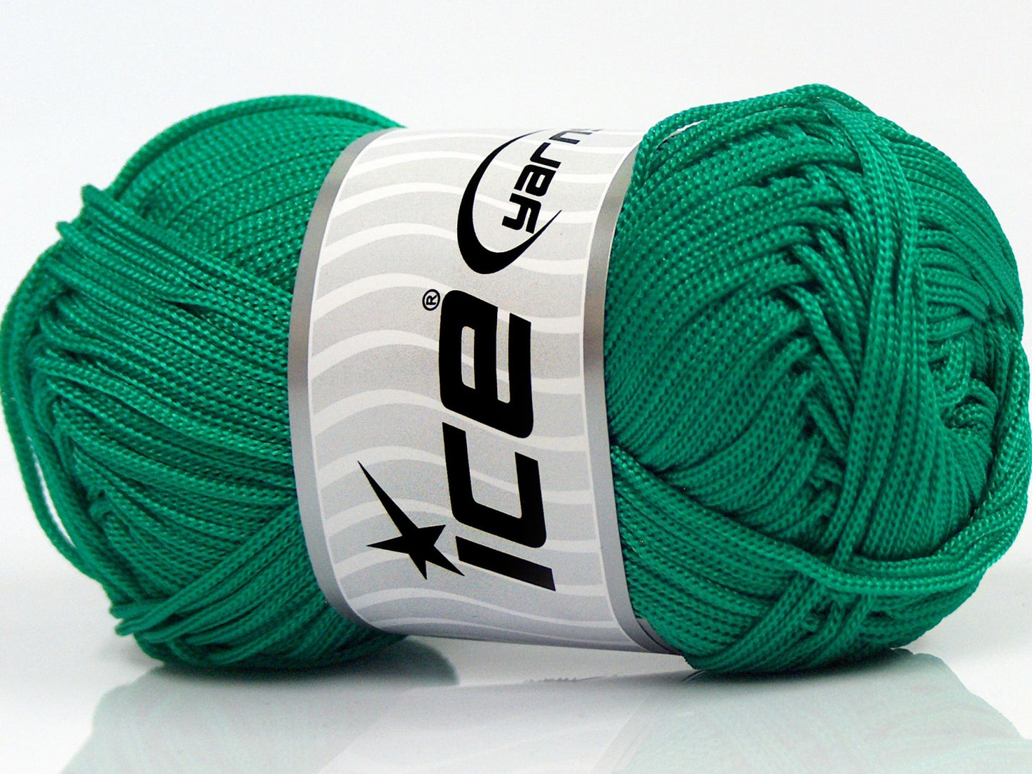 Lot of 4 x 100gr Skeins Ice Yarns MACRAME CORD Yarn Emerald Green
