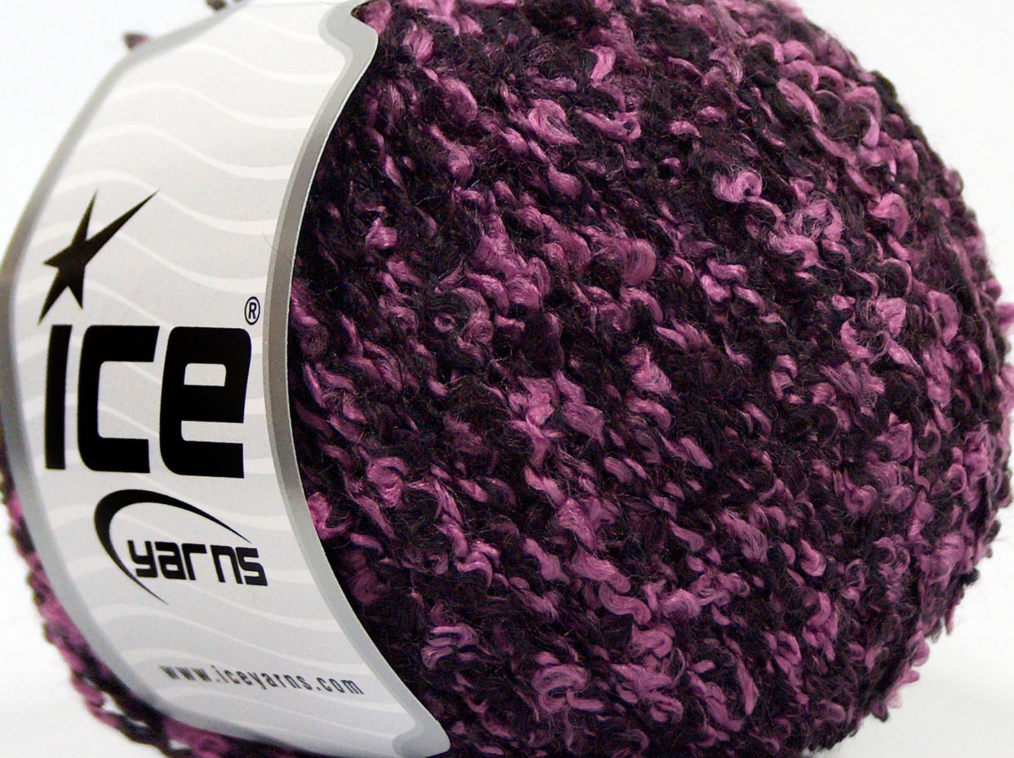 Lot of 8 Skeins Ice Yarns SALE BOUCLE Hand Knitting Yarn Maroon Pink