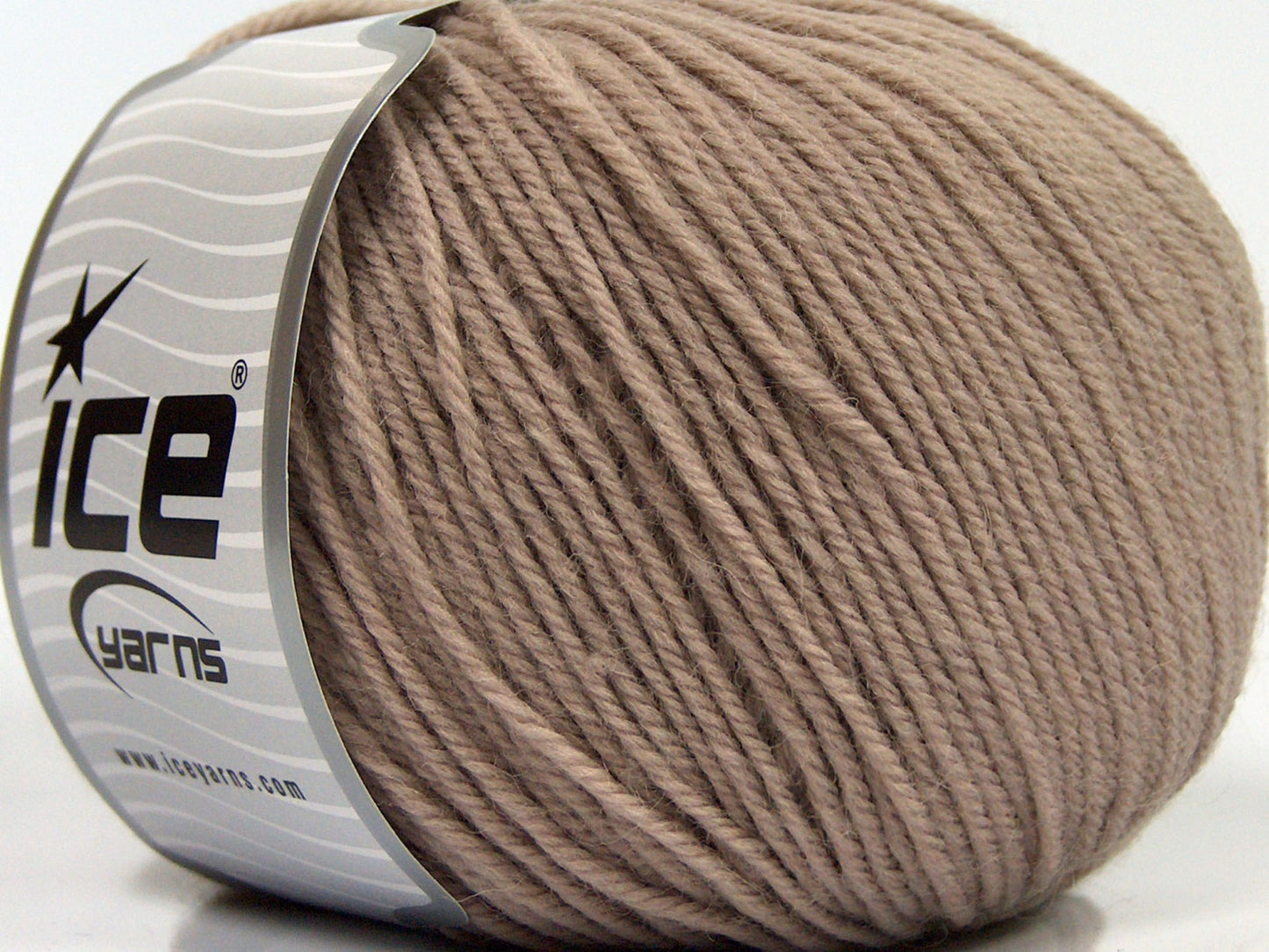 Lot of 3 x 100gr Skeins Ice Yarns SUPERWASH MERINO WOOL Yarn Dark Beige