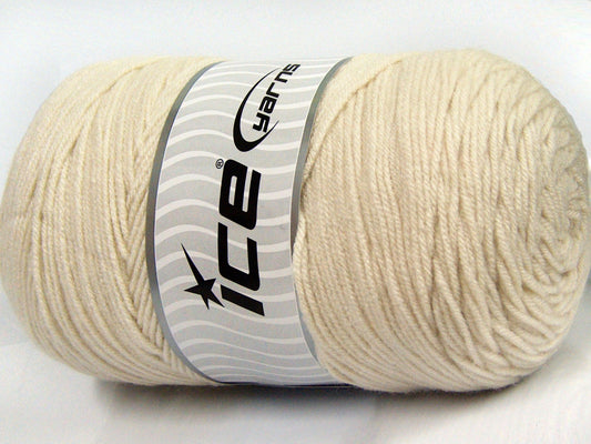 400 gr ICE YARNS SAVER 400 Hand Knitting Yarn Light Beige