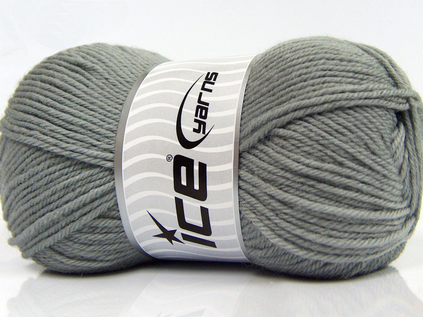 Lot of 3 x 100gr Skeins Ice Yarns SUPERWASH MERINO WOOL (100% Superwash Merino Wool) Yarn Grey