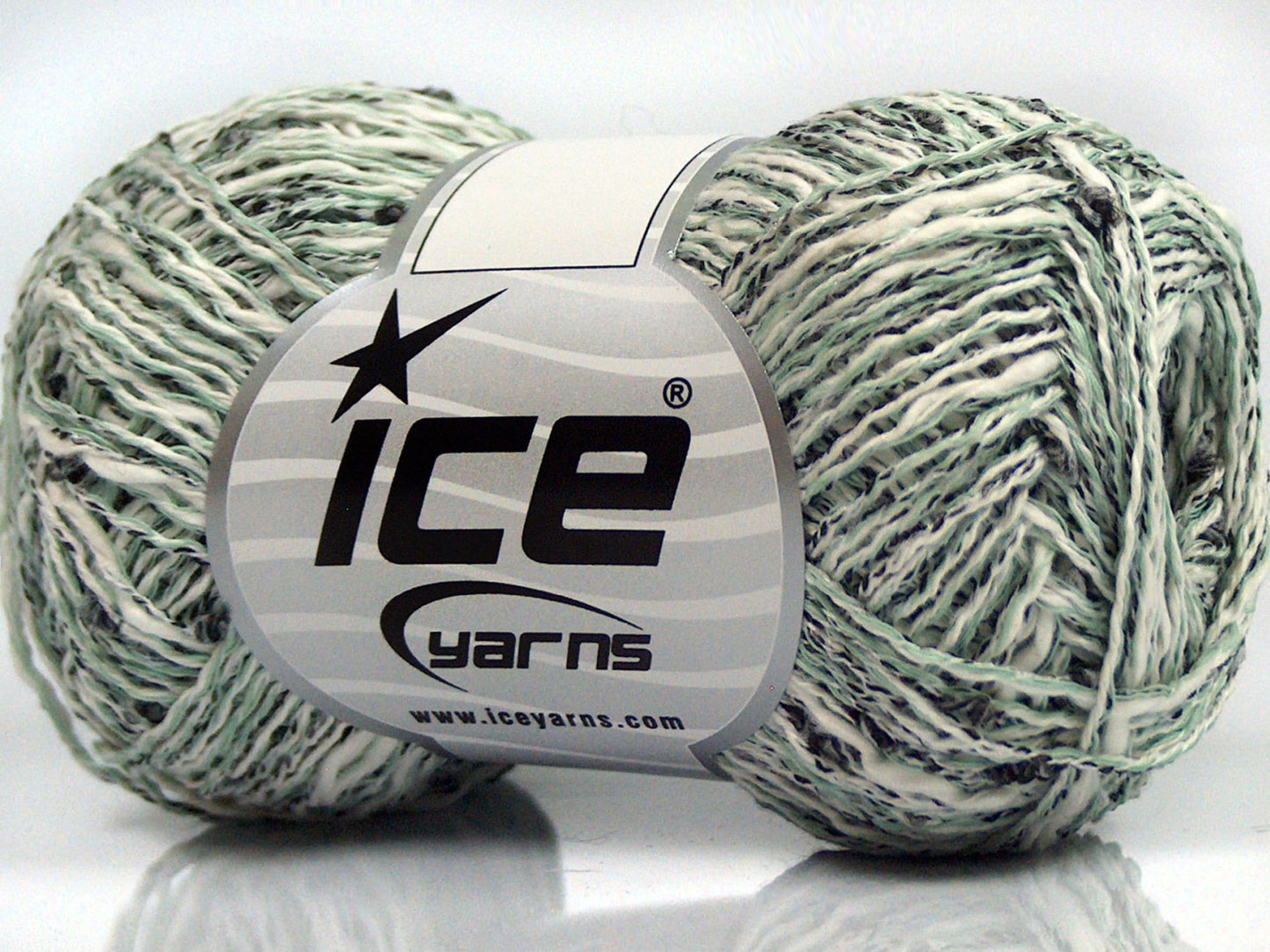 Lot of 8 Skeins Ice Yarns SALE SUMMER (40% Cotton) Yarn White Mint Green Black Light grey