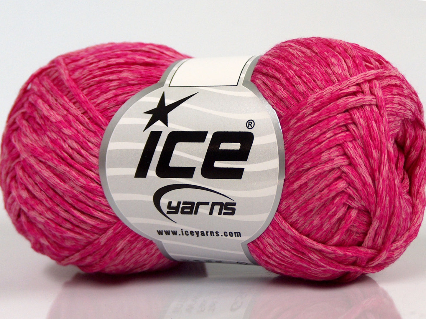 Lot of 8 Skeins Ice Yarns GRAPHITE COTTON (72% Cotton) Yarn Pink Shades