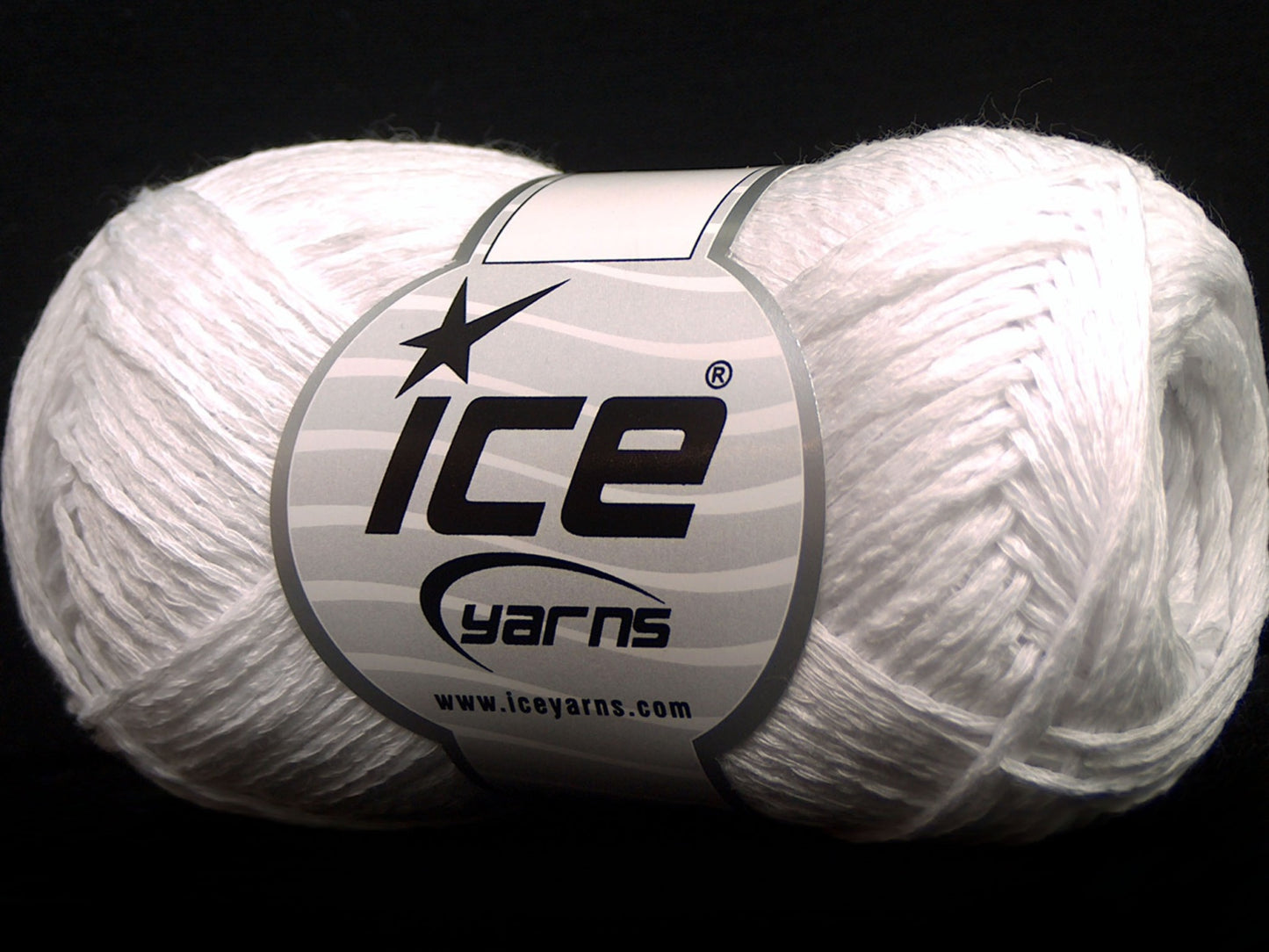 Lot of 8 Skeins Ice Yarns GRAPHITE COTTON FINE (72% Cotton) Yarn White