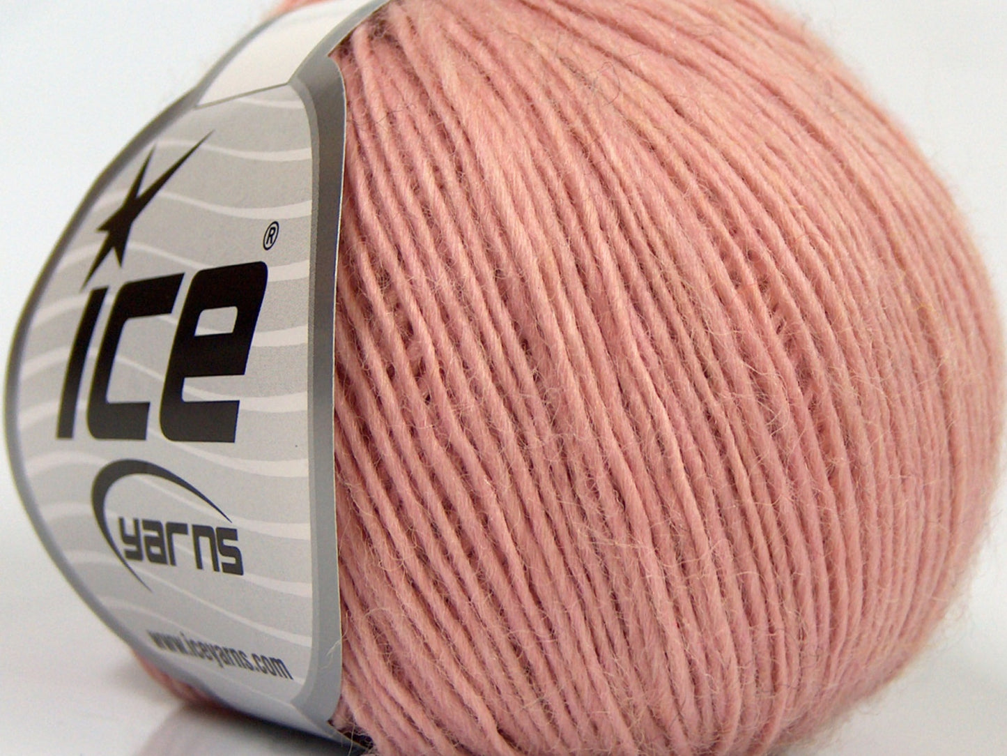 Lot of 8 Skeins Ice Yarns PURE WOOL LIGHT (100% Wool) Yarn Light Pink