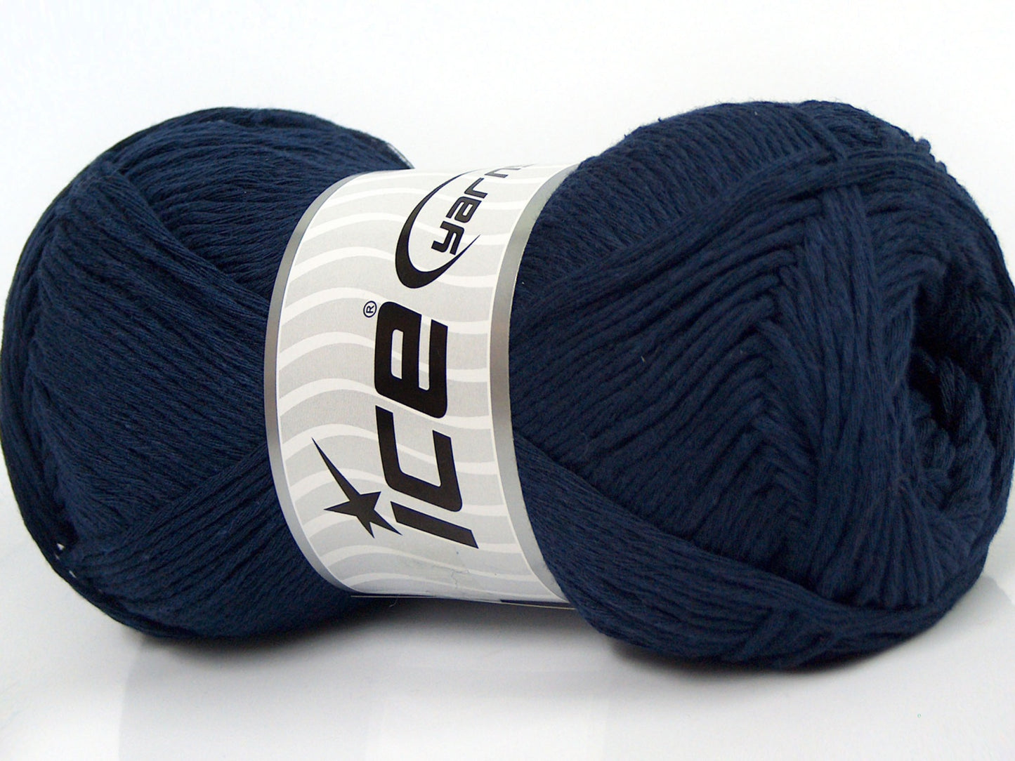 Lot of 4 x 100gr Skeins Ice Yarns NATURAL COTTON (100% Cotton) Yarn Navy