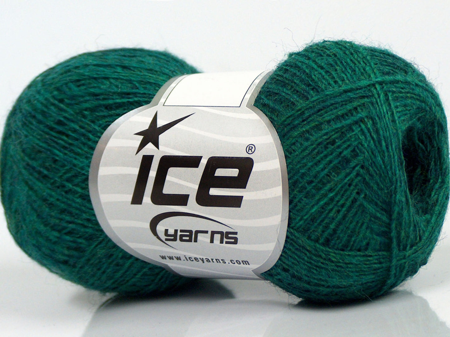 Lot of 10 Skeins Ice Yarns PERU ALPACA SUPERFINE (25% Alpaca 50% Merino Wool) Yarn Emerald Green