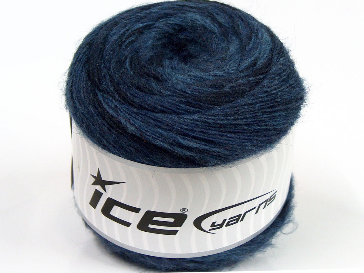 Lot of 2 x 150gr Skeins Ice Yarns SALE CAKES YARN (20% Alpaca 50% Wool) Yarn Navy Shades