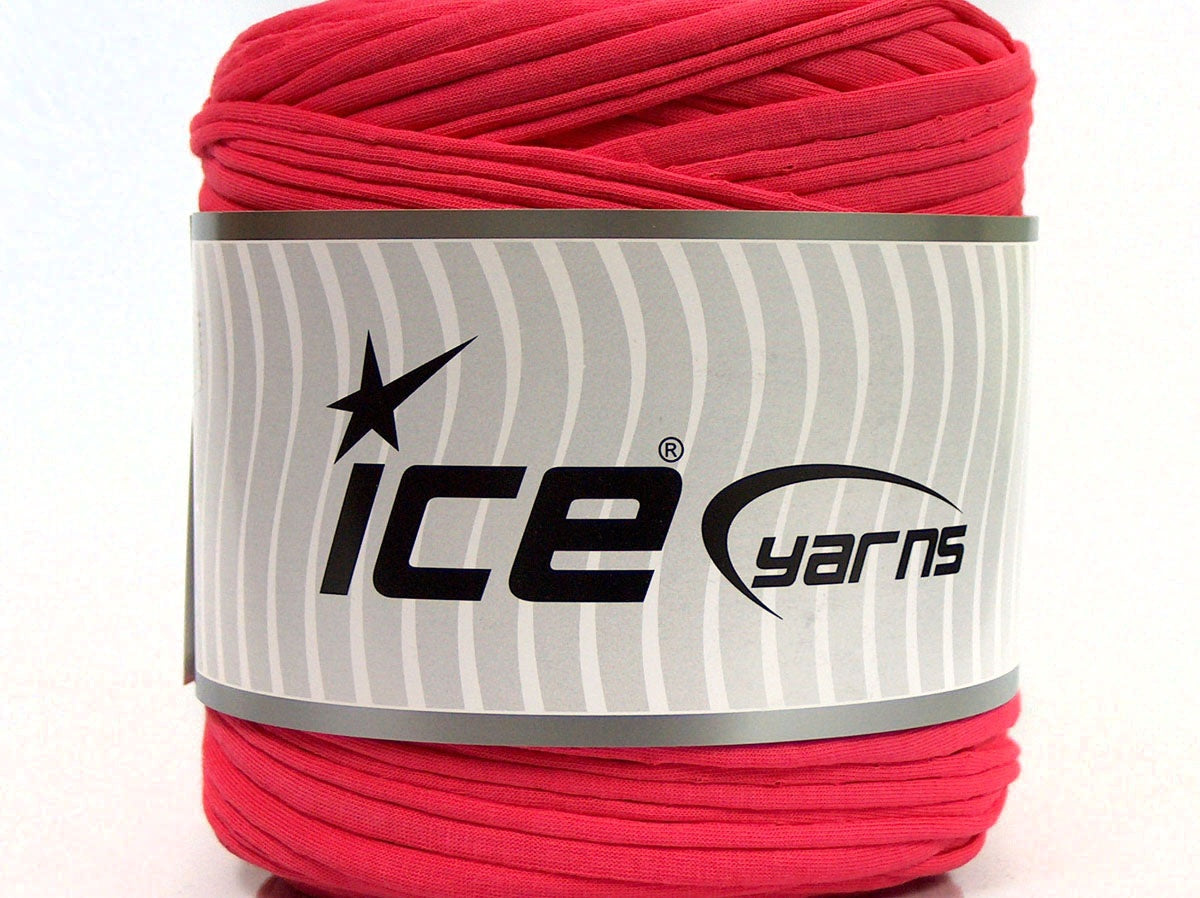 600 gr ICE YARNS UPCYCLED FABRIC 600 (95% Cotton 5% Elastan) Yarn Candy Pink