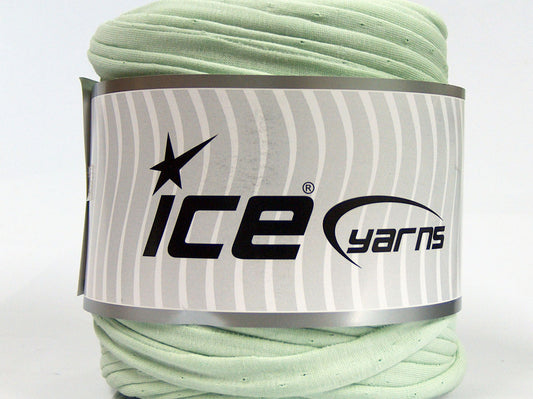500 gr ICE YARNS UPCYCLED FABRIC 500 (95% Cotton 5% Elastan) Yarn Light Green