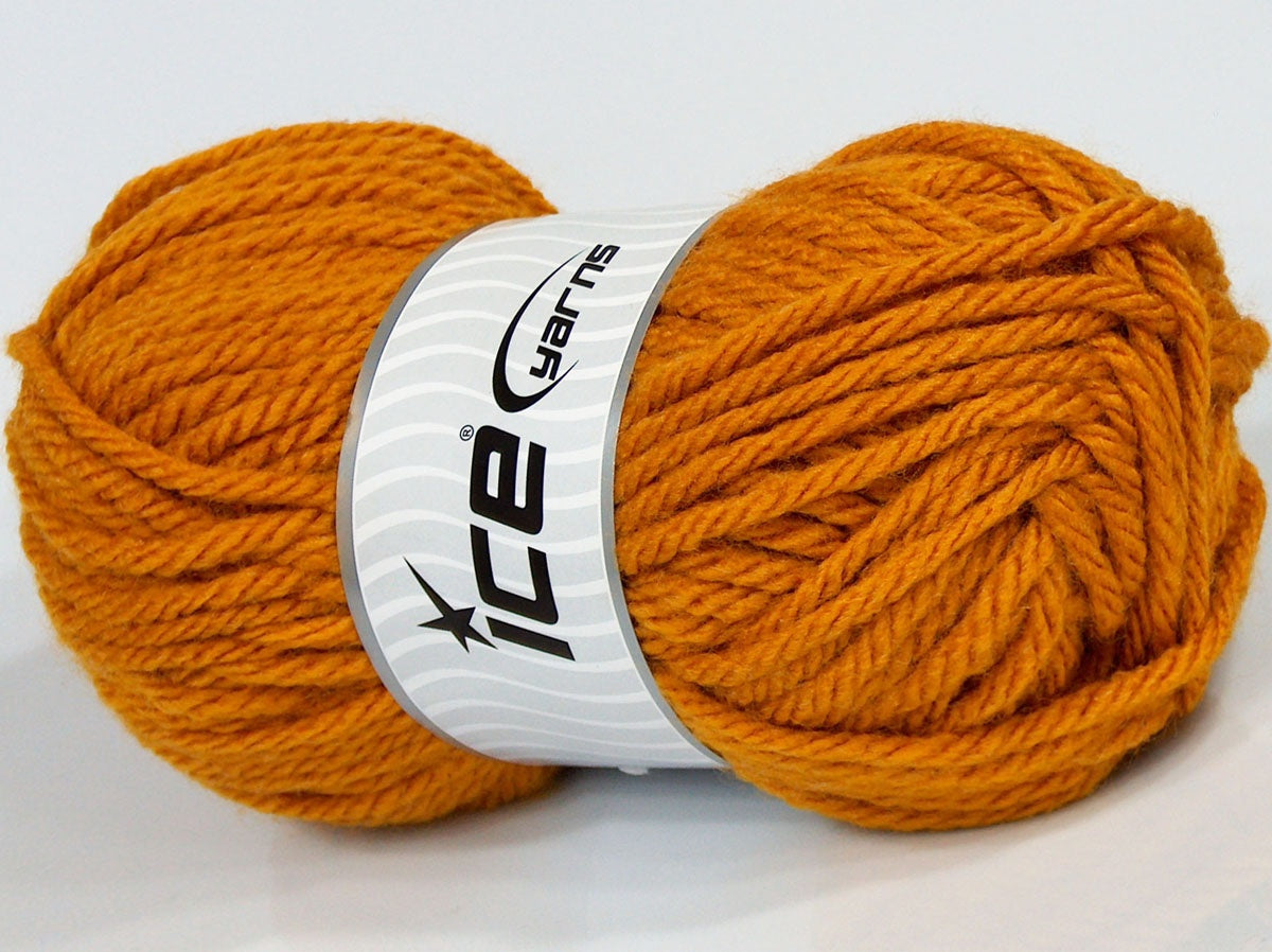 Lot of 4 x 95gr Skeins Ice Yarns SALE PLAIN Hand Knitting Yarn Gold